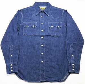 NOBLEMINE (ノーブルマイン) Denim Western Shirt / デニムウエスタンシャツ NM622-01 美品 ネイビー size 36(S) / サンハウス / 東洋