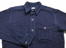 MOMOTARO JEANS (桃太郎ジーンズ) Indigo Dobby Work Shirt / インディゴドビー ワークシャツ Lot MLS1070M2 美品 Indigo size 38(M)_画像3