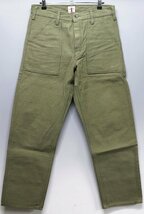 SAMURAI JEANS (サムライジーンズ) Reversed Sateen Baker Pants / ヘビーバックサテン ベイカーパンツ SJ52BP 極美品 オリーブ w32_画像2