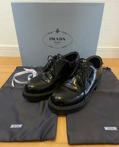 PRADA プラダ　レースアップ　ローファー　美品　希少