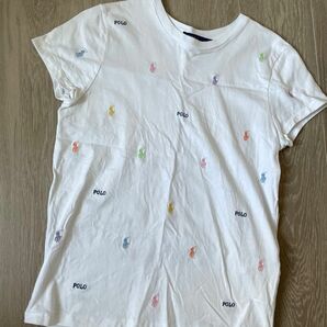 ラルフローレン　ポロマーク　刺繍　半袖Tシャツ　レディース