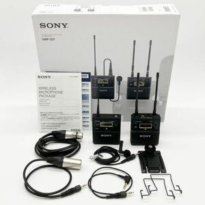 # origin box attaching. almost new goods SONY Sony UWP-D21 B obi analogue wireless microphone ro ho n package 