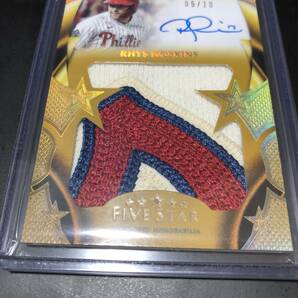 topps 2023 five star patch auto card rhys hoskins パッチ直筆サインカード ☆10枚限定☆の画像1