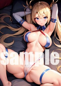 【セリフ特典付き】 Fate ブラダマンテ 風 同人 A4ポスター 高画質 アニメ セクシー イラスト 純正インク&光沢紙 00154-2003335877