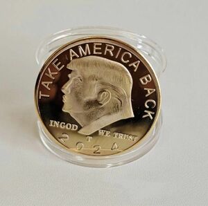 アメリカ発　Trump トランプコイン　2024年記念コイン　記念幣　