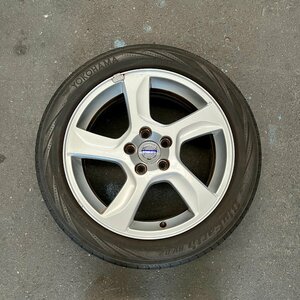 タイヤ付き純正ホイール1本　ボルボV60　FB4164T　シルバー　17×7J　+50　108　5穴　215/50R17