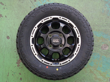 4J-12インチ 4H100 +43 マッドクロス グレイス 145/80R12 ジオランダーKT 中古 ホイール タイヤ 4本 軽トラなどに♪_画像3