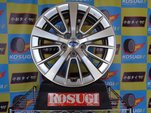 スバル　GT系インプレッサスポーツ純正　6.5J-16　5H100　+55　中古ホイール　神奈川県