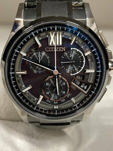 ★【中古品・現状品】CITIZEN シチズン　ATTESA アテッサ ソーラー電波 腕時計 25周年記念モデル / BY0095-09E / H610-T018891 / 稼働品