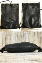 146A MOTO レザーナップサック BAG モト バッグ 鞄【中古】_画像6