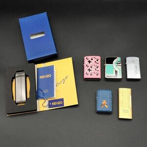 FN11871V【まとめ売り!!】ZIPPO ジッポ KENZO ライター オイルライター ガスライター 喫煙具 喫煙グッズ 6点セット