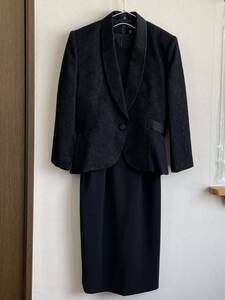 セットアップ 喪服 長袖 ジャケット 半袖 ワンピース ブラックフォーマル スーツ 黒 