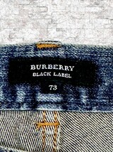 ◆送料無料！★激レア！◆BURBERRY バーバリーブラックレーベル,デニム,パンツ ストレッチ 実ウエスト74㎝ M相当 ヴィンテージ&色落ち加工_画像9