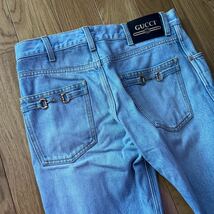 【USED】GUCCI グッチ ホースビット ジーンズ 高級デニム 非喫煙者 ペット無し_画像1