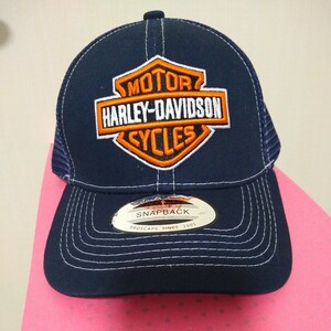 Harley - Davidsonキャップ 帽子 バイク帽子 スポーツ帽子 モンスターエナジー帽子 ネイビー　バイクウェア　ハーレーダビッドソン　Cap