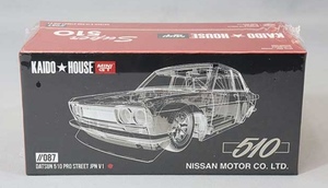 即決！ KAIDO★HOUSE xトゥルースケール ミニGT 1/64 ダットサン 510 プロストリート ジャパン V1 左ハンドル KHMG087 新品・未開封品