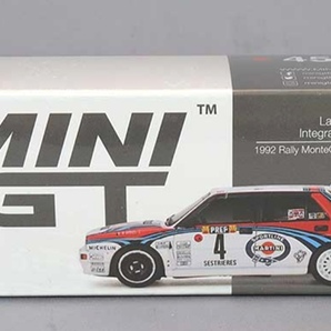 即決！ ミニGT MINI GT 1/64 ランチア デルタ HF インテグラーレ エボルツィオーネ 1992 モンテカルロラリー ウィナー #4 新品・未開封品の画像1