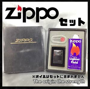 zippo ジッポ オイルライター The origin the strength シルバーブラック 着火未確認 発火石 現状出品 オイルは含まれません【H891】