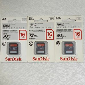 SanDisk Ultra　SDHCカード 16GB x 3枚