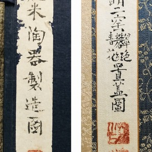  ★【聾米（青木木米）陶器製造図】 古書 古本 『元明二窯翠色・礬紅・青花置蓋図』 《富岡鉄斎》★の画像2