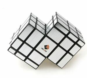 [Silver] child therefore. magic. Cube puzzle, both sides,3x3 join, child. toy, gift, head. gymnastics 