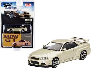 MINI GT 1/64 日産 スカイライン GT-R R34 Mスペック シリカブレス RHD ミニカー MGT00348-MJ