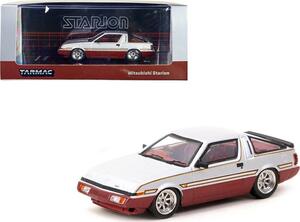 ターマックワークス 1/64 三菱 スタリオン シルバー / レッド 交換ホイール付き Tarmac Works MITSUBISHI STARION ミニカー