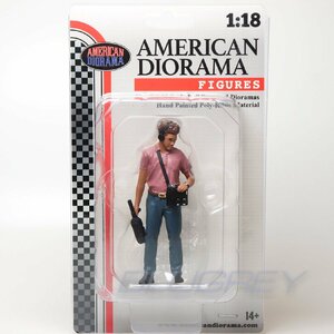 アメリカン ジオラマ 1/18 オンエア アシスタント 男性 American Diorama Figure On-Air 4 フィギュア