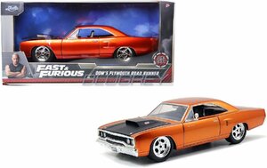 JADA TOYS 1/24 The Fast and The Furious dom Prima s Roadrunner copper F&F Dom*s Plymouth Road Runner 97126 minicar 