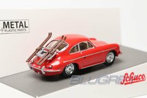 シュコー 1/64 ポルシェ 356 レッド スキーホリデー Schuco Porsche 356 SKI-HOLiDAYS ミニカー_画像6