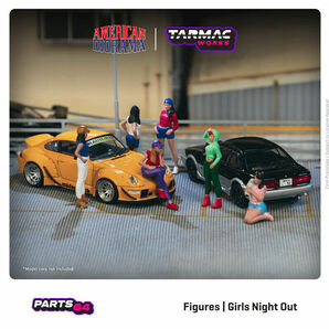 ターマックワークス x アメリカンジオラマ 1/64 フィギア ガールズナイトアウト Tarmac Works American Diorama Figure Girls Night Outの画像3