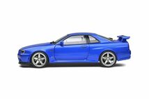 ソリド 1/18 日産 スカイライン GT-R R34 1999 ニスモ ベイサイドブルー SOLIDO NISSAN SKYLINE GT-R(R34) NISMO S1804306_画像2