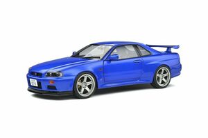 ソリド 1/18 日産 スカイライン GT-R R34 1999 ニスモ ベイサイドブルー SOLIDO NISSAN SKYLINE GT-R(R34) NISMO S1804306