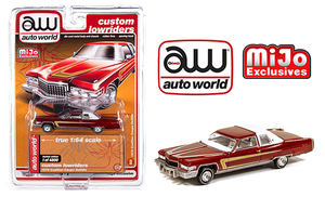 autoworld 1/64 キャデラック ドゥビル 1976 バーガンディ ローライダー MiJo限定 Cadillac DeVille CP7661 オートワールド ミニカー