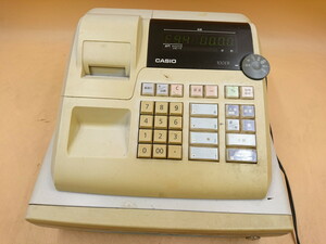 Y3-420　CASIO カシオ◆レジ レジスター 計算機 100ER ホワイト/白 業務用 会計 店舗 商店 飲食店 電子レジスター