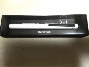 ITO-YA 伊東屋 Helvetica　 ヘルベチカ　多機能ペン3 in 1 ホワイト　白　シャープペン ボールペン