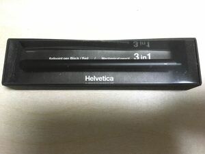 ITO-YA 伊東屋 Helvetica 　ヘルベチカ　多機能ペン3 in 1 　ボールペン シャープペン　ブラック　黒