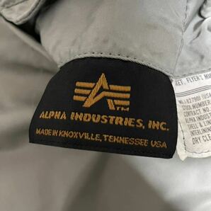 ★ALPHA INDUSTRIES アルファインダストリーズ フライトジャケット MA-1 IDEAL 米国製 USA製 カーキ色 メンズ  Lサイズの画像4