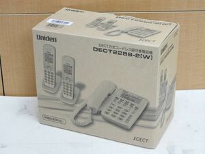 保管品 ユニデン DECT2288-2 (W) DECT方式 コードレス 留守番電話機 未使用