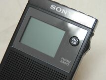 1円〜 中古 SONY SRF-R356 ソニー FMステレオ/AM PLLシンセサイザー ラジオ 本体/カバー_画像8