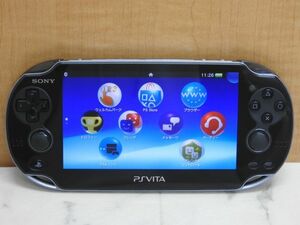 1円〜 中古 SONY PlayStation Vita PCH-1000 Wi-Fiモデル クリスタル・ブラック 本体のみ PSVita