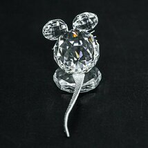 【1円/まとめ】SWAROVSKI スワロフスキー レプリカ ねずみ 183272 ＆ Disney ミッキー レーザー フィギュア クリスタル キューブ 置物_画像4