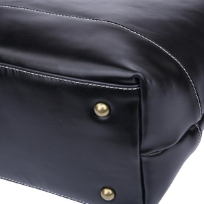 D20新品人気鞄 ビジネスバッグ トートバッグ レディーズ メンズ 2way ハンドメイド 栃木レザ- 革牛床革黒の画像9
