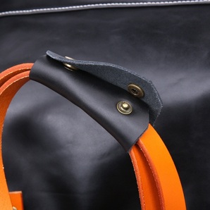D20新品人気鞄 ビジネスバッグ トートバッグ レディーズ メンズ 2way ハンドメイド 栃木レザ- 革牛床革黒の画像8