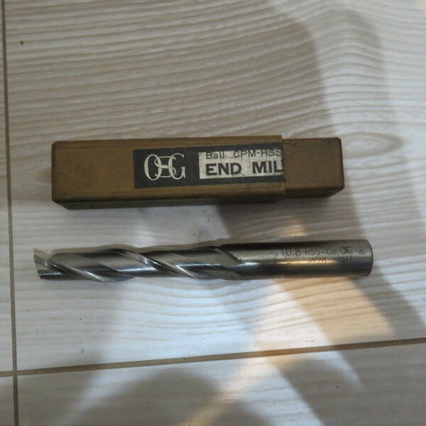 OSG オーエスジー　エンドミル　コバルトハイス　刃径10.8mm　2枚刃