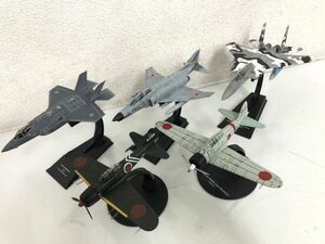 アシェット デアゴスティーニ 戦闘機 模型 5点 セット 現状品 / F-35A F-15J F-4EJ改 零式艦戦 ゼロ戦 21型 52型丙 い829a