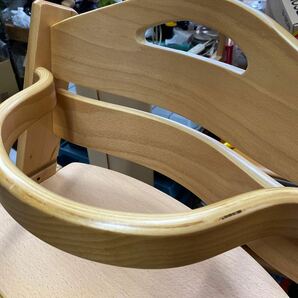 木製ハイチェア 木製 子供用 食事椅子 ベビーチェア ナチュラル の画像3