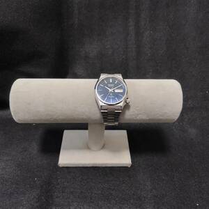 ★☆SEIKO SILVER WAVE セイコー シルバー ウェーブ ネイビー文字盤 QUARTZ QZ 腕時計 7546-8340 テスター反応〇 #14663☆★