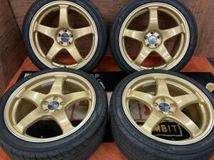 ◆美品!!トヨタ 86/GR86/BRZ◆ENKEI(エンケイ) PerformanceLine PF05◆18インチ 8.5J+45 100-5H◆フレバ 235/40-18◆インプレッサ/レガシィ