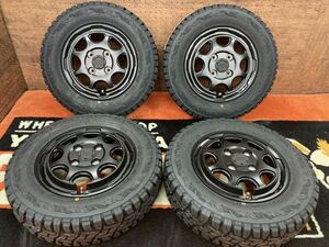 ◆夏用Set◆ wedsスタットベルク TOYOオープンカントリーRT 145/80R12 3.5J ET44 100-4H エブリィ キャリィトラック キャリィバン サンバー